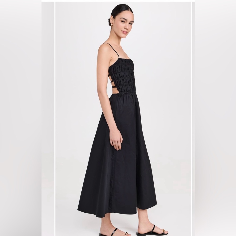 NWT SOLID & STRIPED Long Black Backless Sun Dress